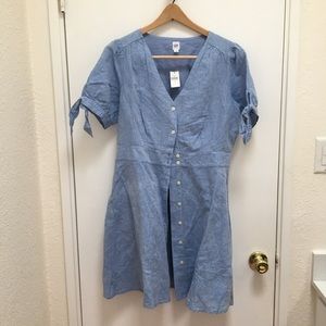 GAP short tie sleeve knee length dress NWT
